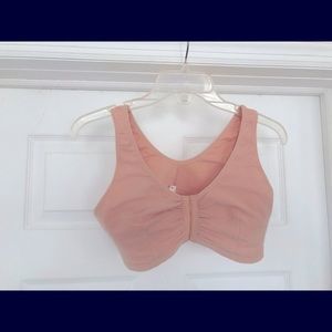 Front Closure Mastectomy Pocketed Bra Size M Nude